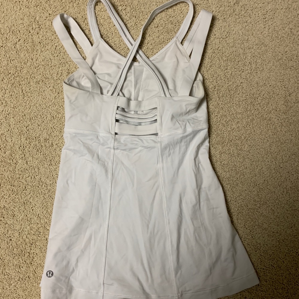 White Strappy Lululemon Tank top